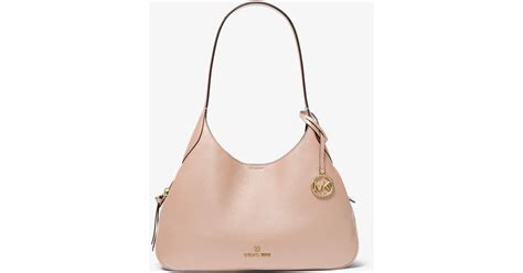 michael kors kelsey large pink|Kelsey Large Logo Shoulder Bag .